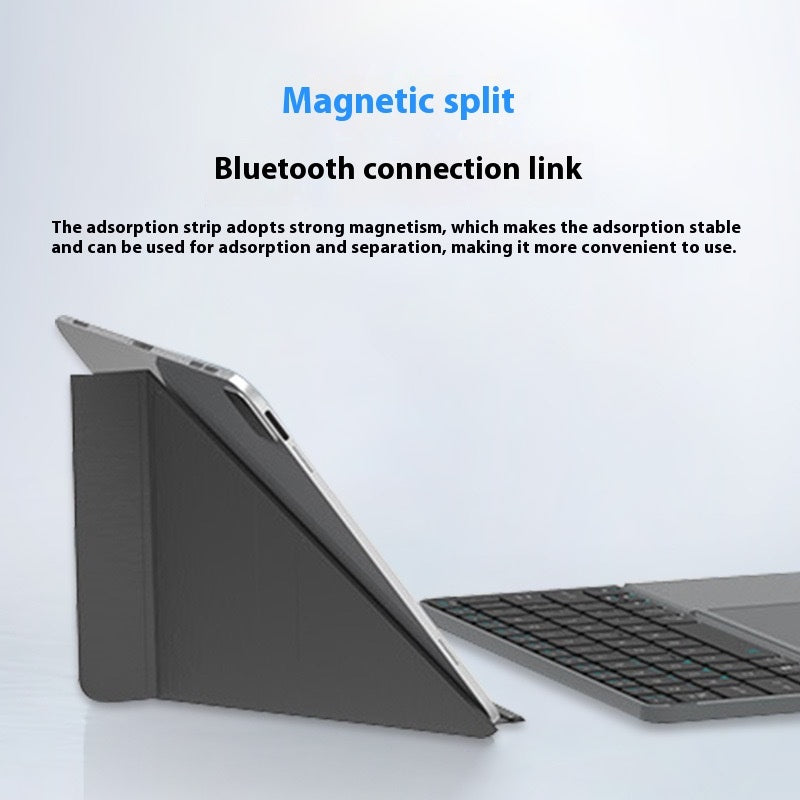 Gray Wireless Bluetooth Folding Keyboard for Phablet
