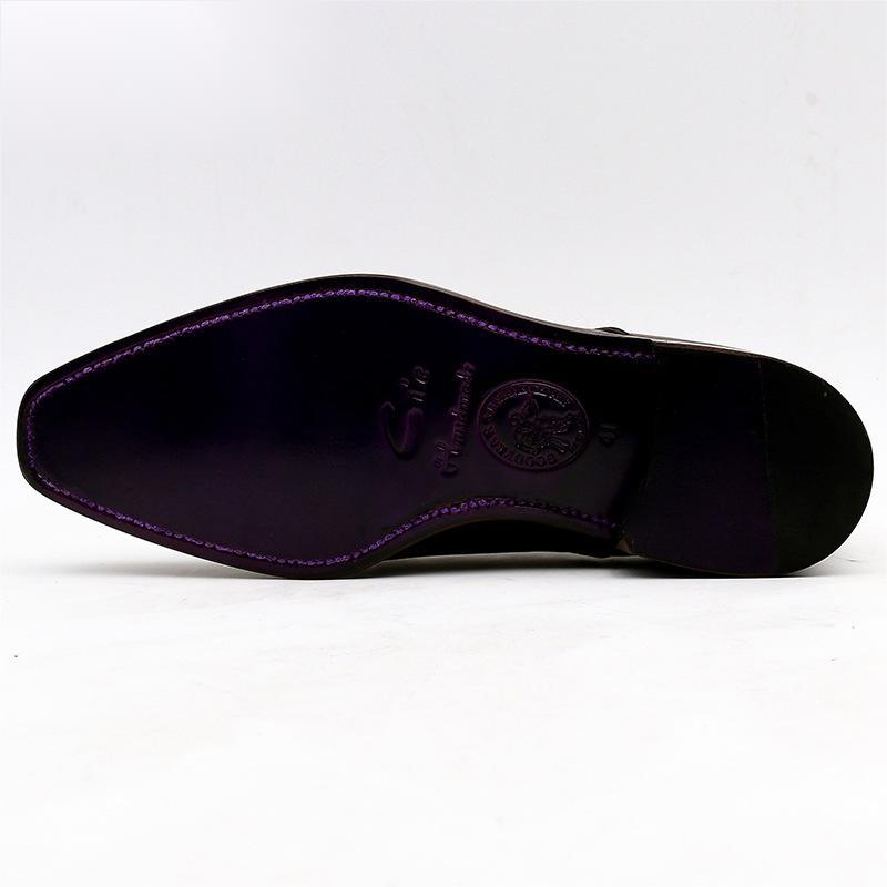 Handmade Men's Leather Boots With Cowhide Leather Soles