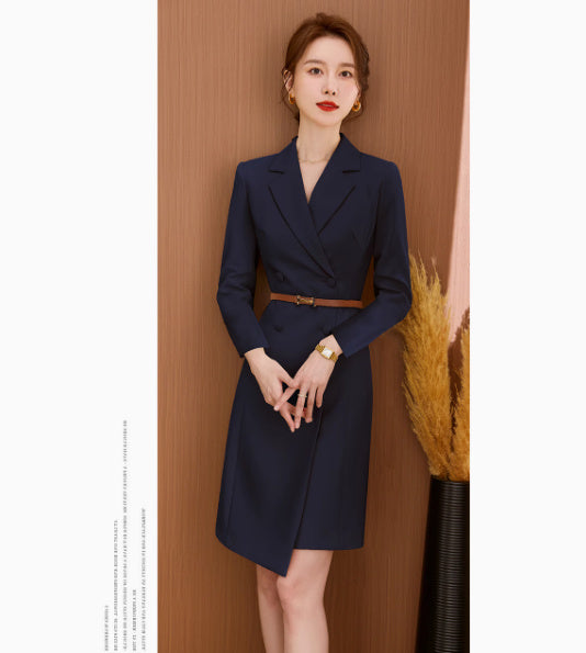 White Business Suit And Dress Temperament