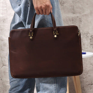 Sac d'affaires de voyage en cuir véritable