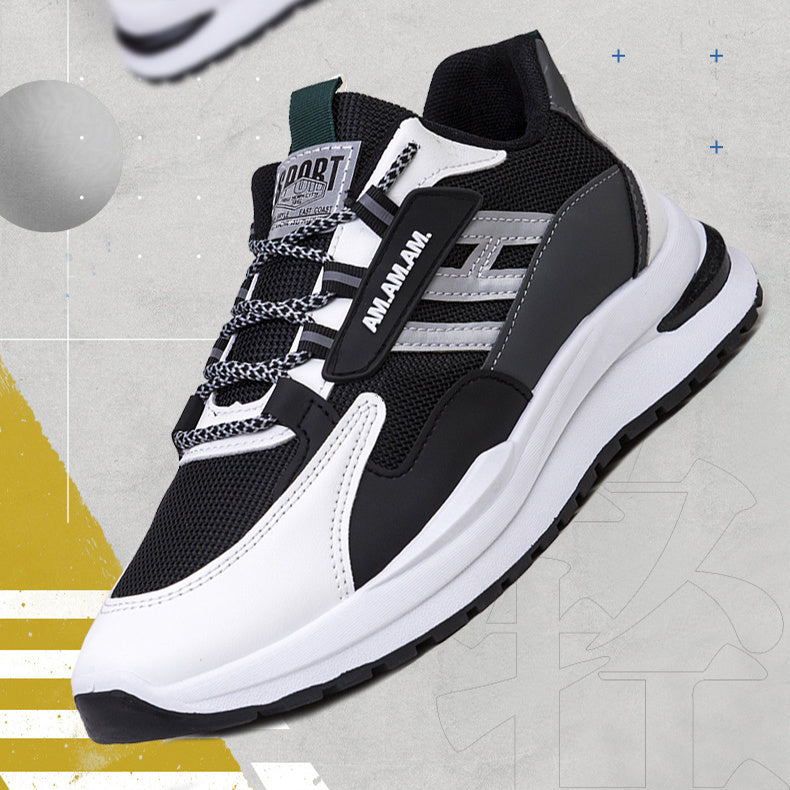 Men's White Sports Sneakers Running & Walking Shoes
