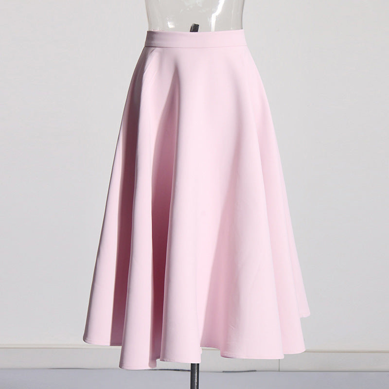 French Elegant Rose Pattern Two-Piece Set with Long Sleeve Top and Skirt
