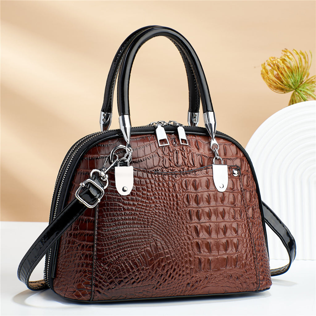 Women's Retro PU Handbag 25x12x20cm Crossbody Bag