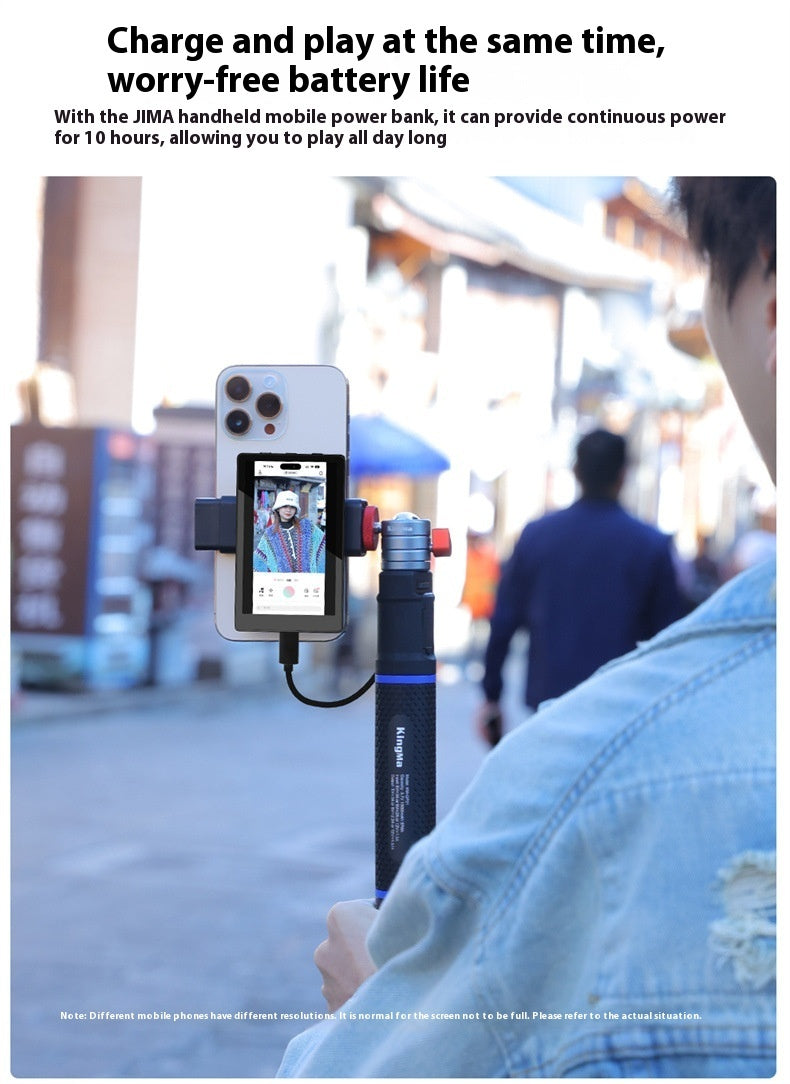Écran d'affichage miroir selfie pour téléphone portable avec clip magnétique