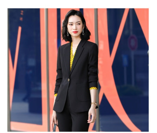 Spring & Autumn Commuter Women's Suits - Polyester Blend