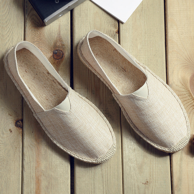 Mocassins en toile respirants et absorbants pour hommes