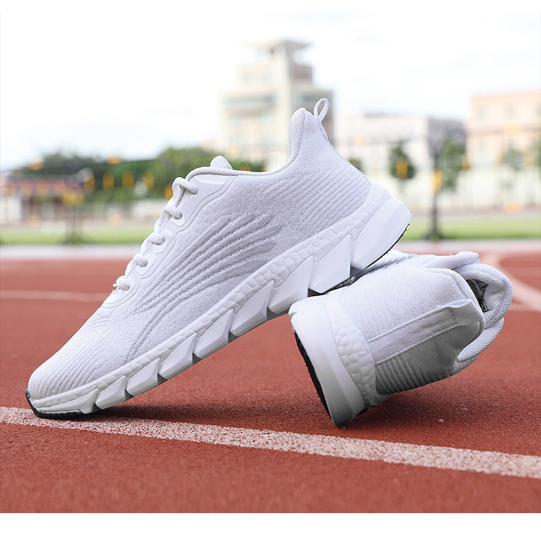 Baskets de course unisexe Flyknit respirantes Chaussures basses décontractées