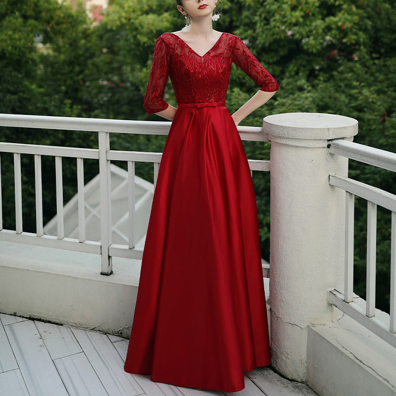 Elegant Sleeveless Banquet Evening Dress for Women in Multiple Colors and Sizes