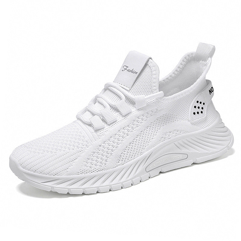 Women’s Lightweight Breathable Mesh Lace-Up Flat Sports Sneakers