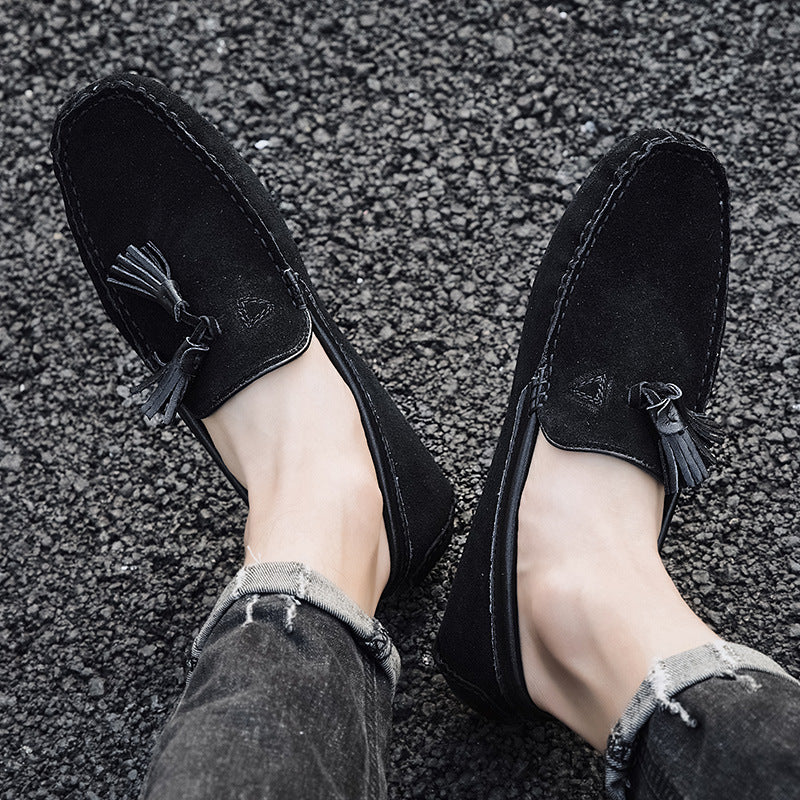 Pigskin Men's Casual Tods Shoes Street Hipster Low Heel