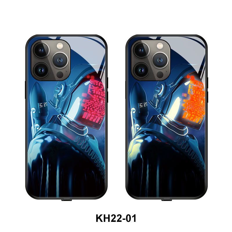 Smart Luminous TPU + Tempered Glass iPhone Case - Protective Dustproof Cover