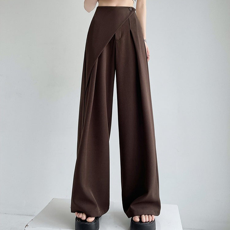 High-Grade Two-Piece Women's Suit with Wide-Leg Pants