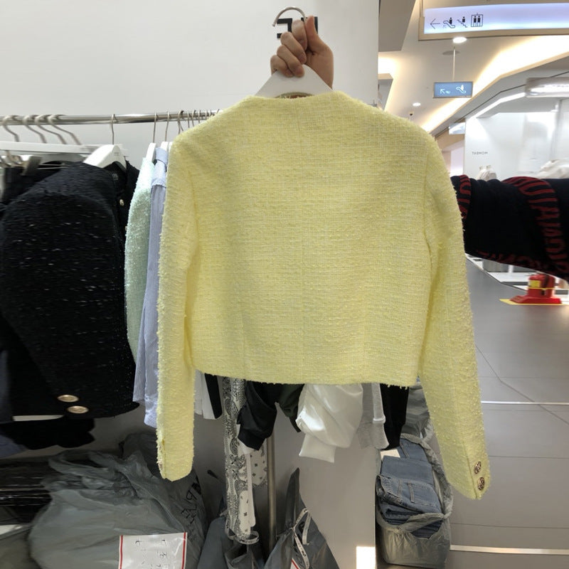 Little Fragrant Temperament French Ladies Tweed Blouse Women