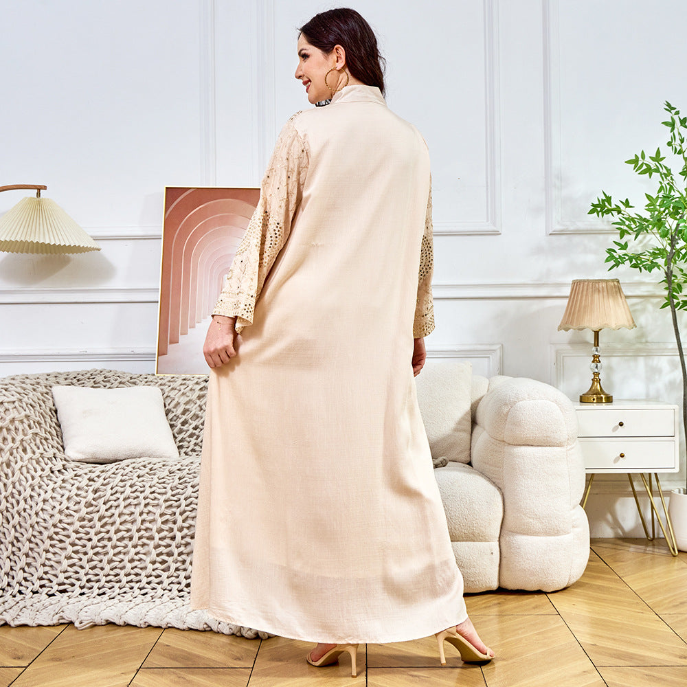 Arab Women's Fashion Personality New Beaded Dress