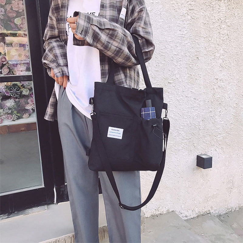 Handbag With Pockets Preppy Buckpack Shoulder Bag For Women Shoolbags