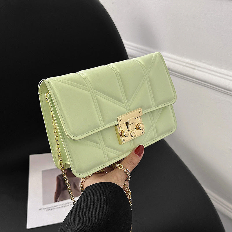 Western Style Chain Messenger Bag Casual Small Square