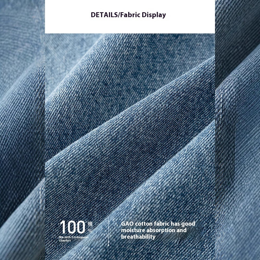 بنطلون جينز نسائي صيفي بتصميم أمريكي كلاسيكي، بخصر منخفض وأرجل واسعة