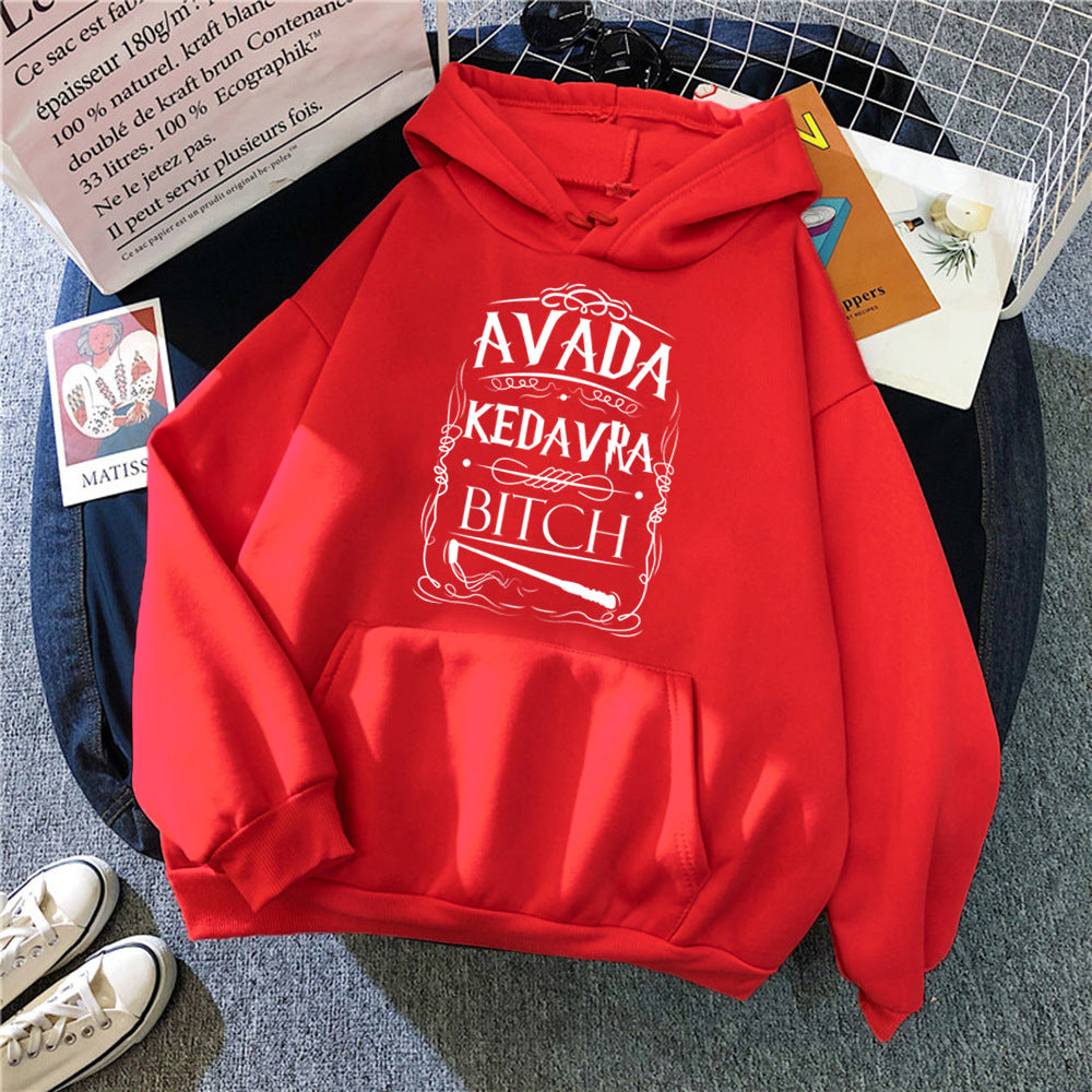 Sweat-shirts à capuche amples en molleton avec lettres pour femmes