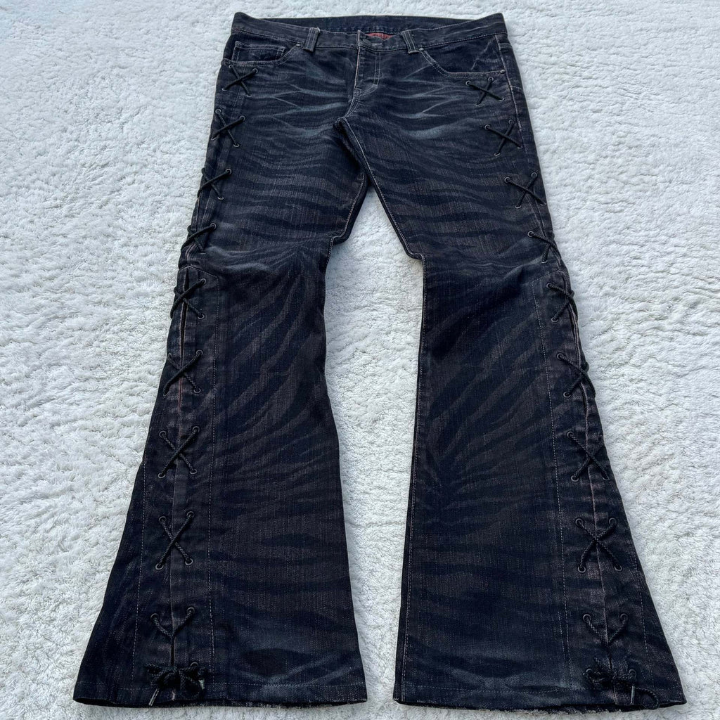 Embroidered Denim Jeans for Men and Women