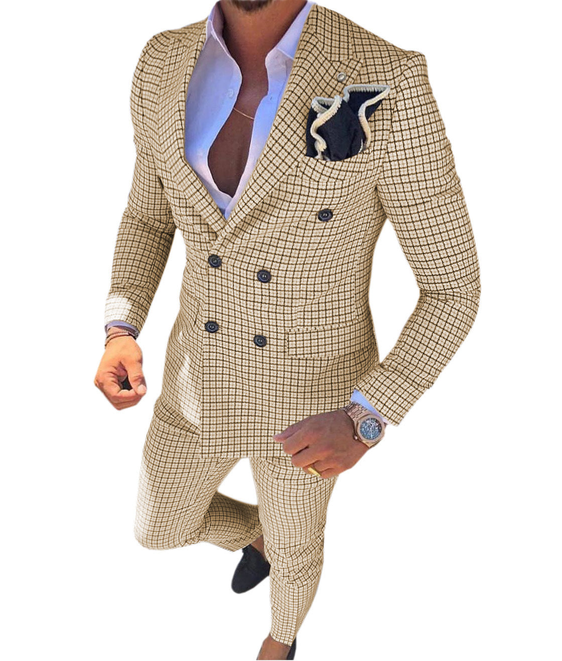 Men's Suit Two Piece Slim Business Style