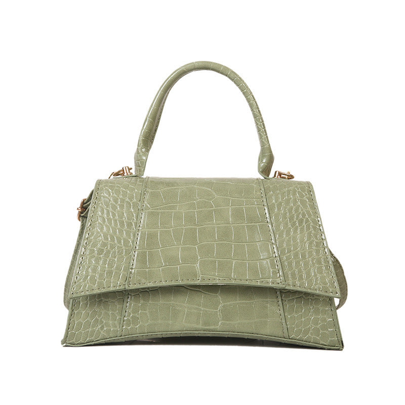 Popular Women's Shoulder Crossbody Handbag with Crocodile Pattern