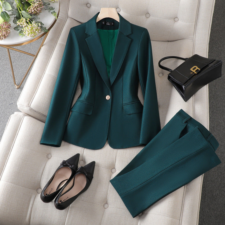 Pantalon tailleur en coton mélangé pour femme, collection automne hiver