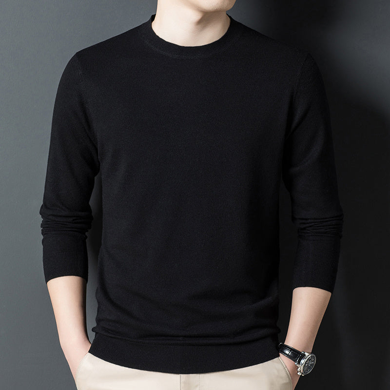 Men's Fashion Casual Pure Cashmere Knitted Bottoming Shirt