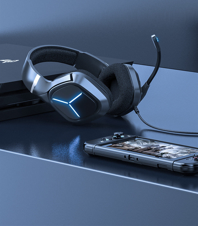 Black Head Mounted Gaming Headset for PS4 with 3.5mm Plug