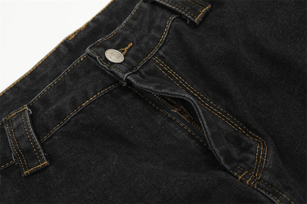 Loose Wide Leg Denim Jeans for Men