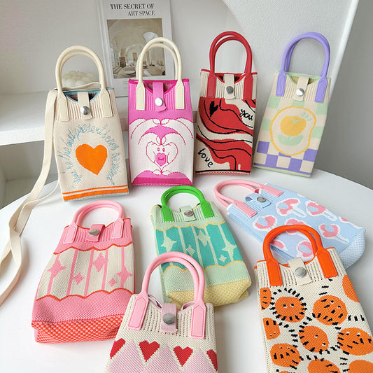 Knitted Mini All-match Small Portable Shoulder Bag