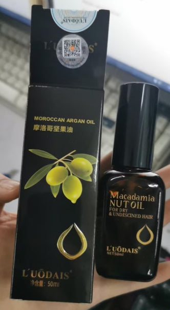 Huile essentielle sans rinçage pour les cheveux à l'huile d'argan