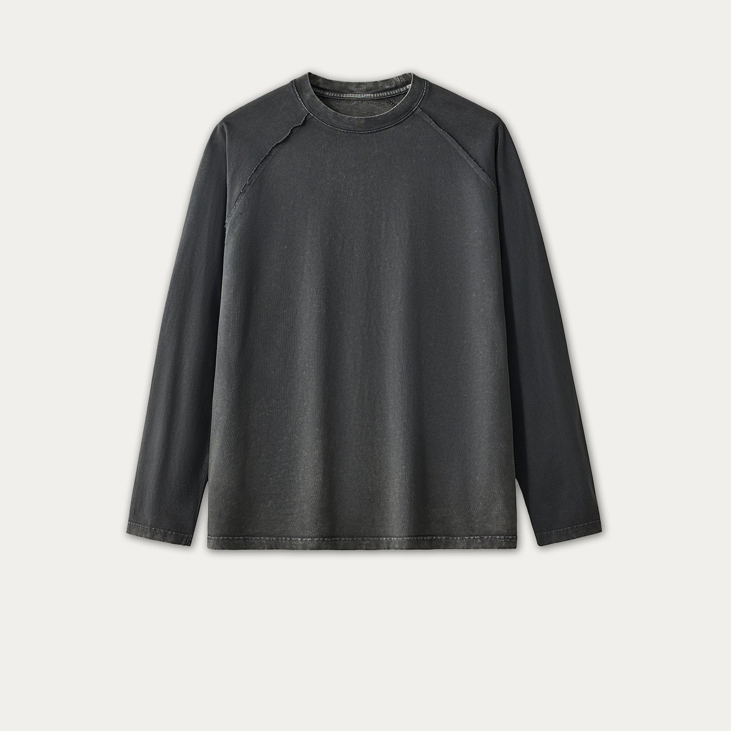 Long Sleeve Men's Europe And America Cross Border Solid Color Clothes Distressed