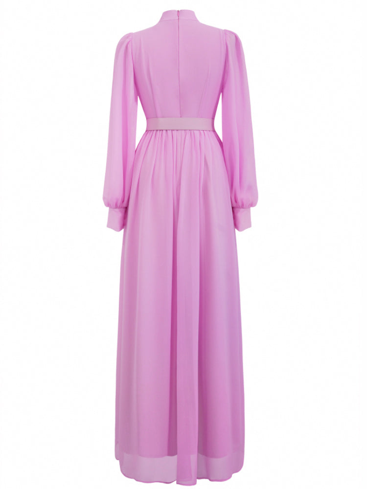 Women's High-End Premium Purple Pink Long Dress