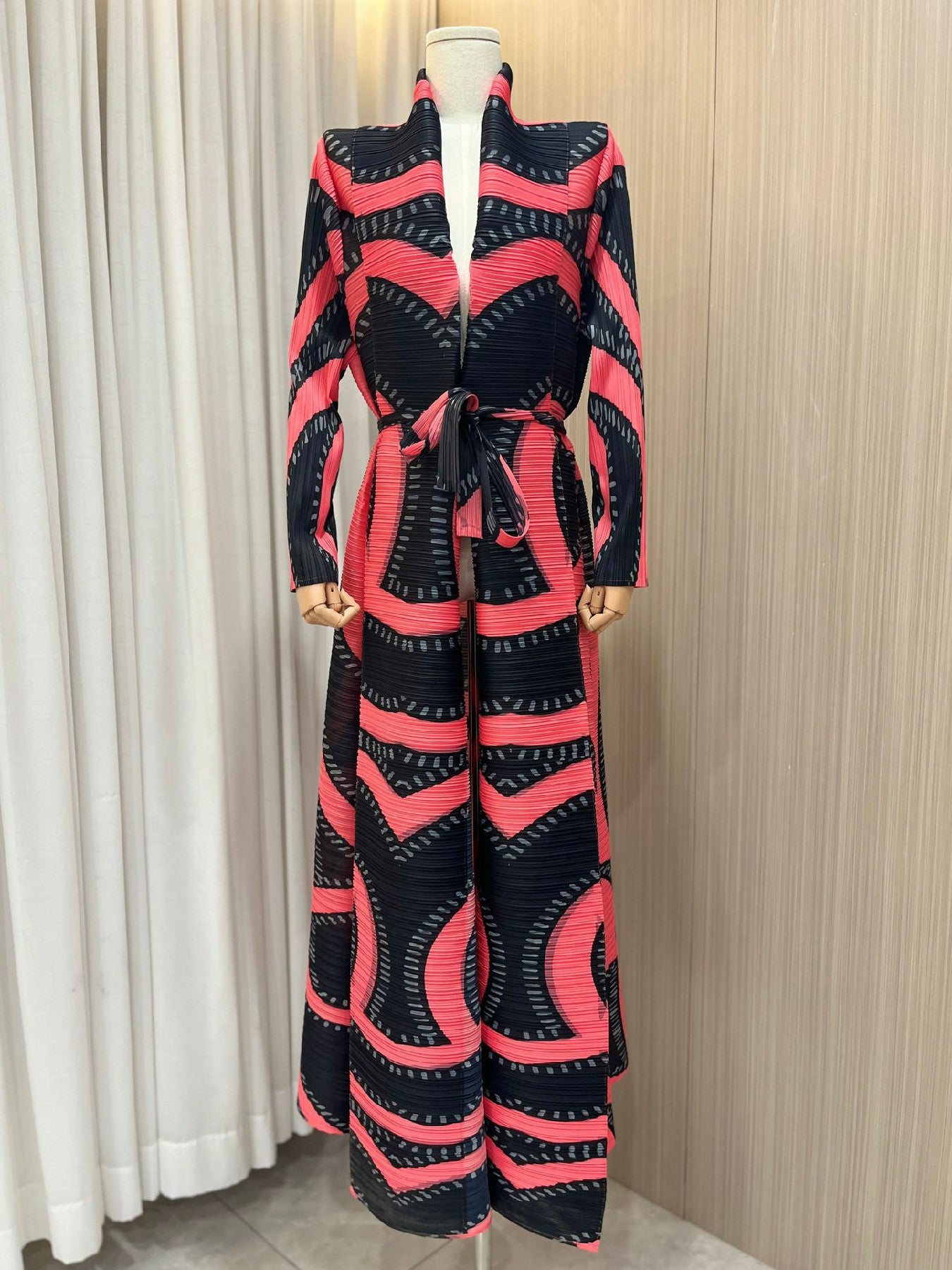 Trench polyvalent, abaya arabe élégante, imprimé