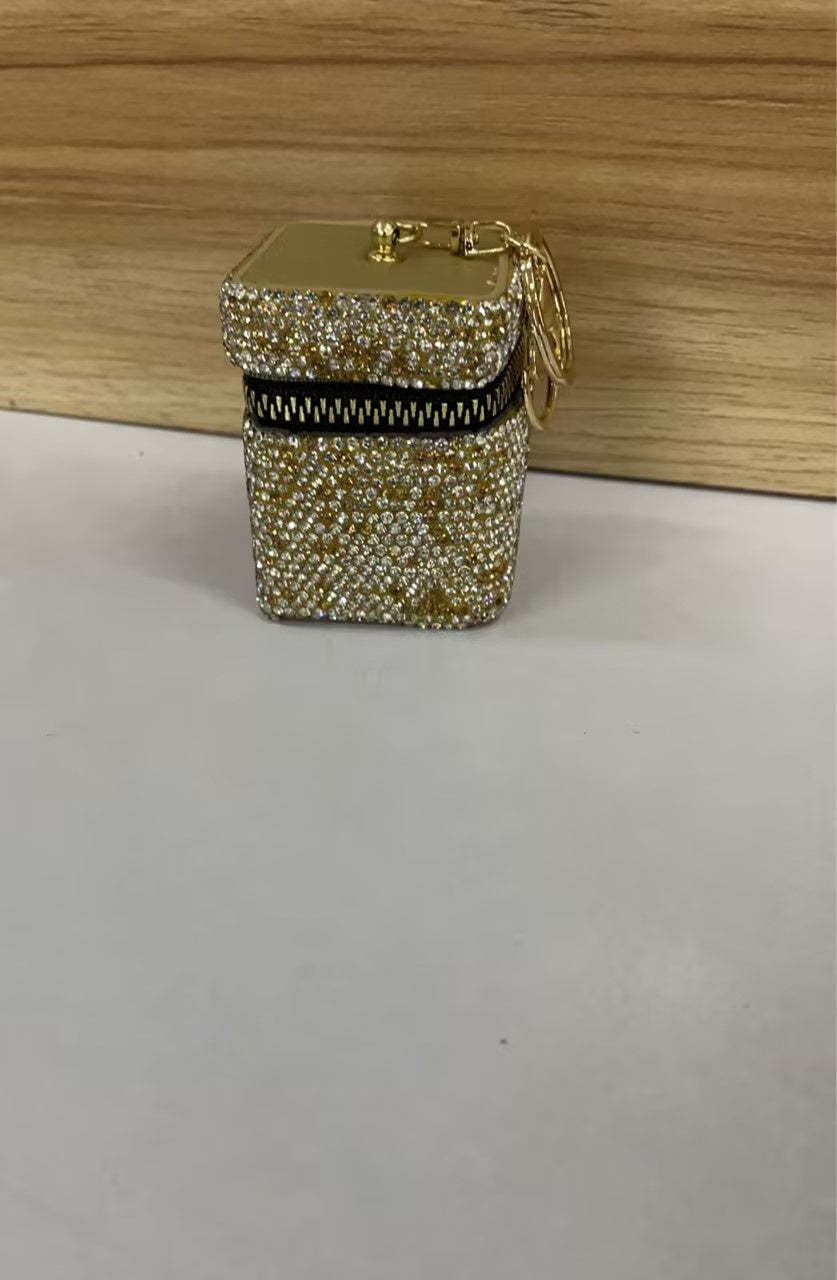 Mini porte-clés de rangement en soie pour écharpe 9,7 x 5 cm