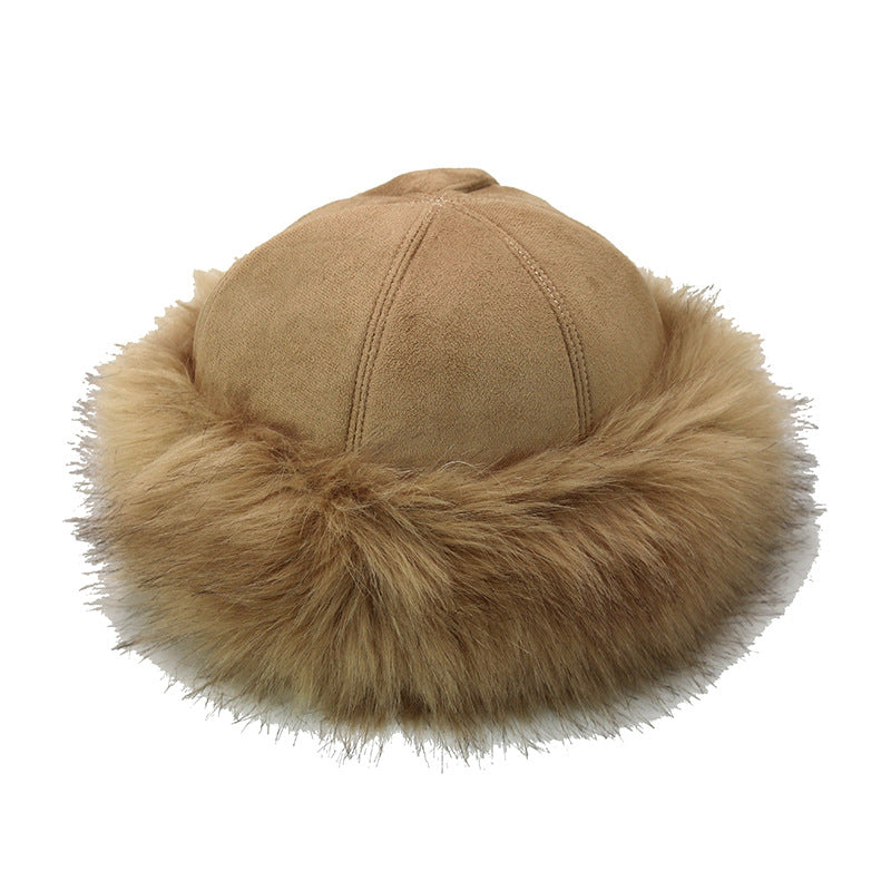 Yurt Style Plus Velvet Fox Fur Hat - One Size, Multiple Colors