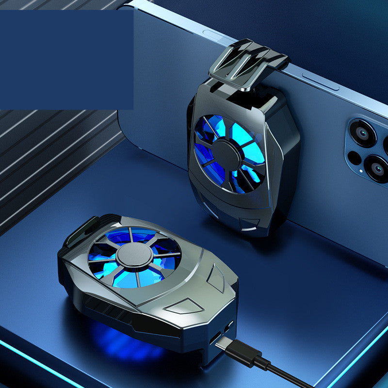 مروحة تبريد عالمية للهاتف المحمول بمنفذ USB مع حامل لوحة ألعاب ومبرد