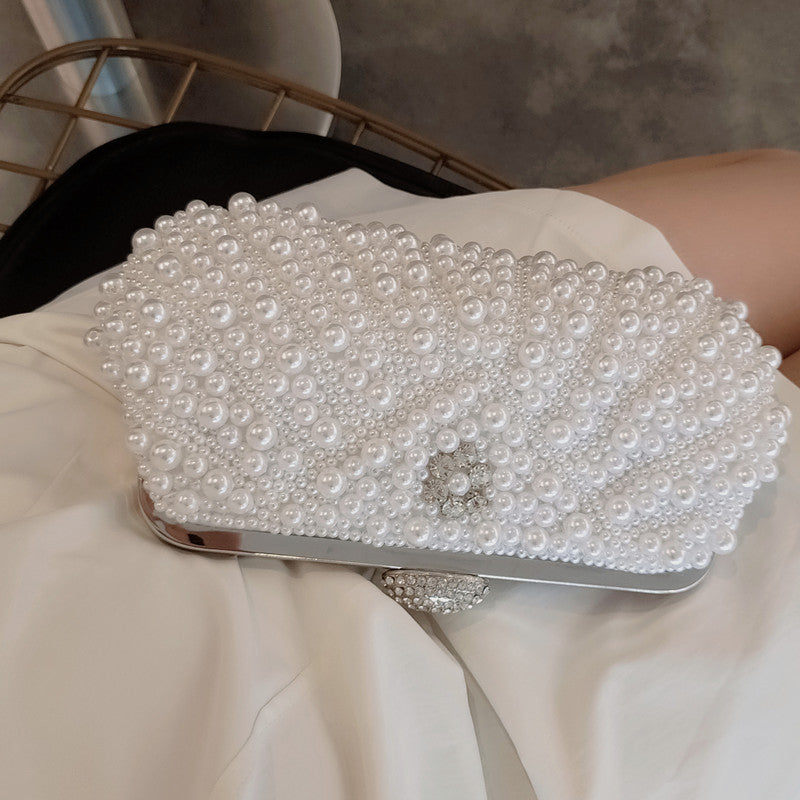 Banquet Pearl Beaded Cheongsam Dumpling Clutch