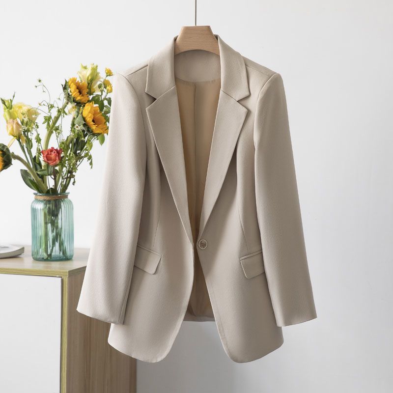 Beige Casual Suit Jacket for Men