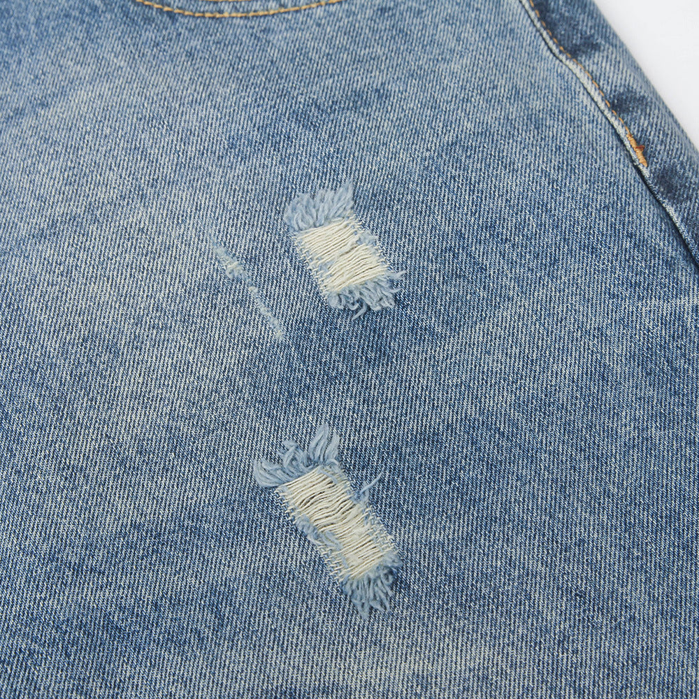 American Street Style Ripped Jeans for Men