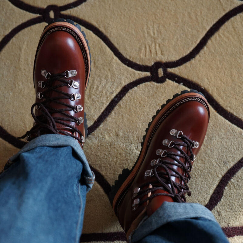 Bottes de randonnée basses en cuir marron à lacets pour homme, pointures 39-44