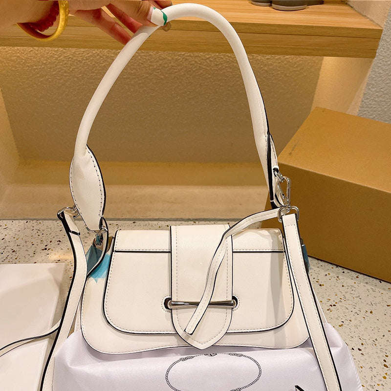 Sac à bandoulière en cuir de petite taille pour femmes style rétro européen et américain 28x14x5cm