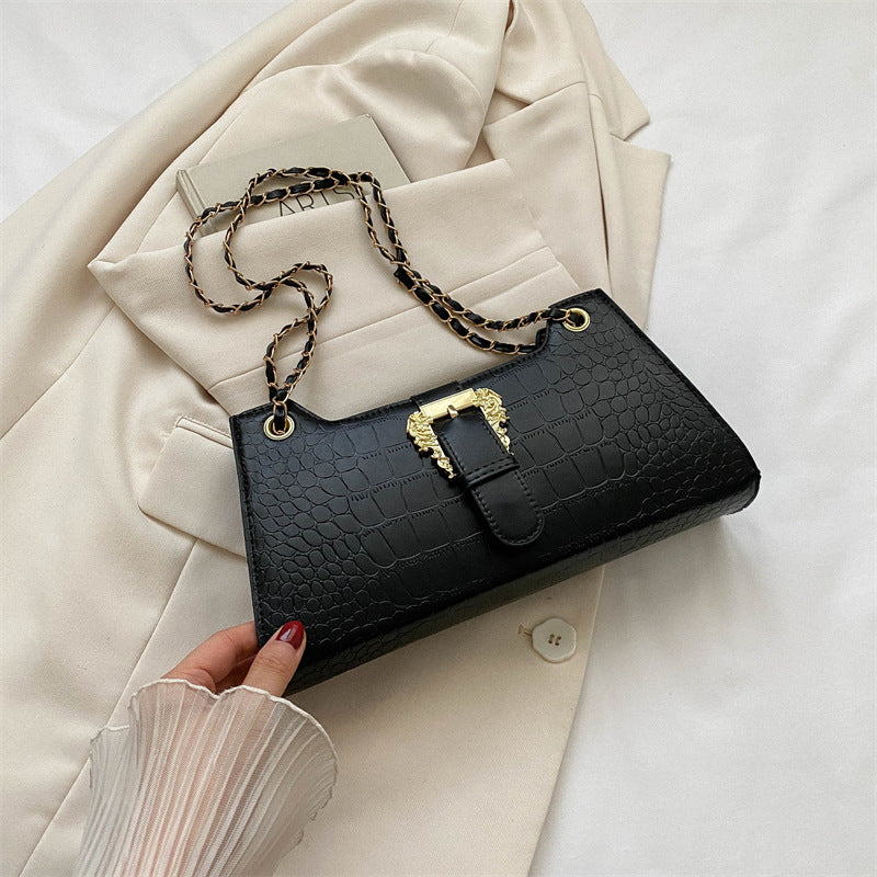 Women's PU Small Square Crossbody Shoulder Bag Casual Fashion Chain