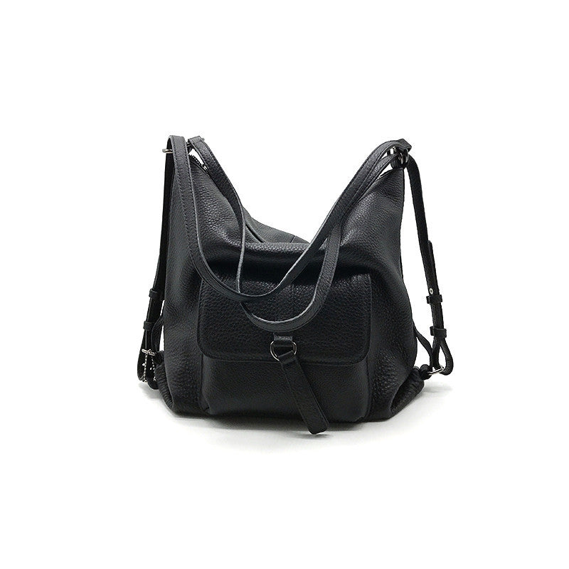Women's Large Capacity Versatile Cowhide Leather Shoulder Bag