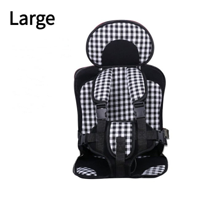 Portable Padded Baby Car Seat Mat with Safety Belt for Comfortable Seating Anywhere