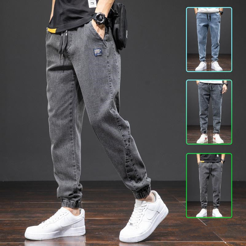 Mens Casual Loose Stretch Cotton Jeans