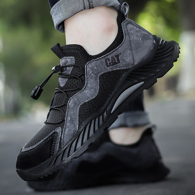 Men's Breathable Leather Casual Hiking Shoes Cross-Border Quality