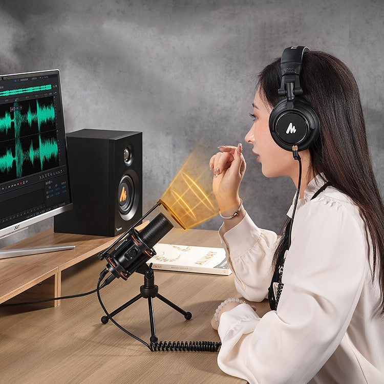 Wired Metal Recording Microphone for Mobile Phone & Computer