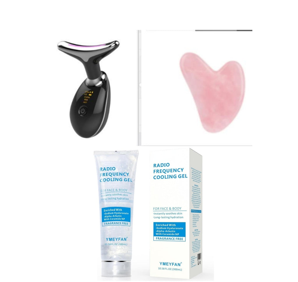 Masseur thermique de cou EMS avec microcourant, anti-rides et effet lifting et raffermissant
