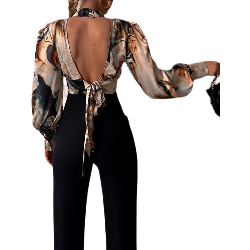 Women's Fashion Hollowed-out Top Shirt